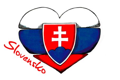 Magnetka srdce + Slovensko