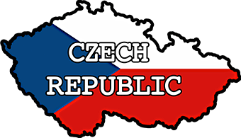 Samolepka map/flag Czech Republic