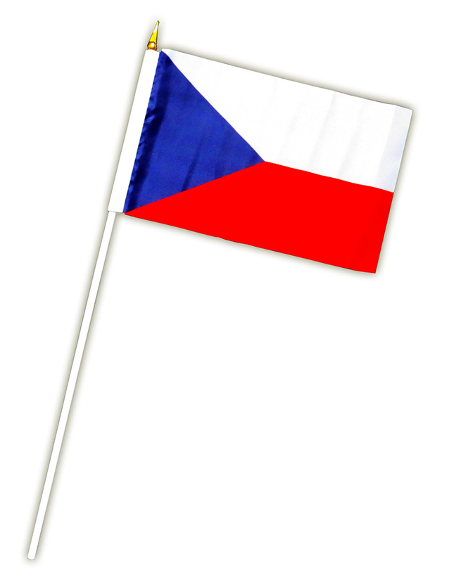 Česká vlajka menší mávací