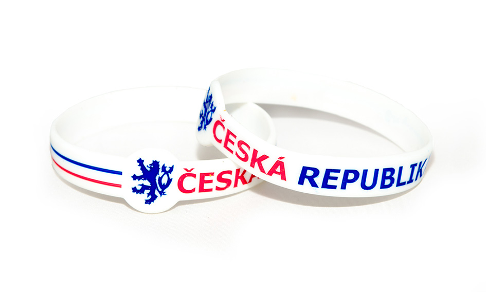 Silikon.náramek ČESKÁ REPUBLIKA