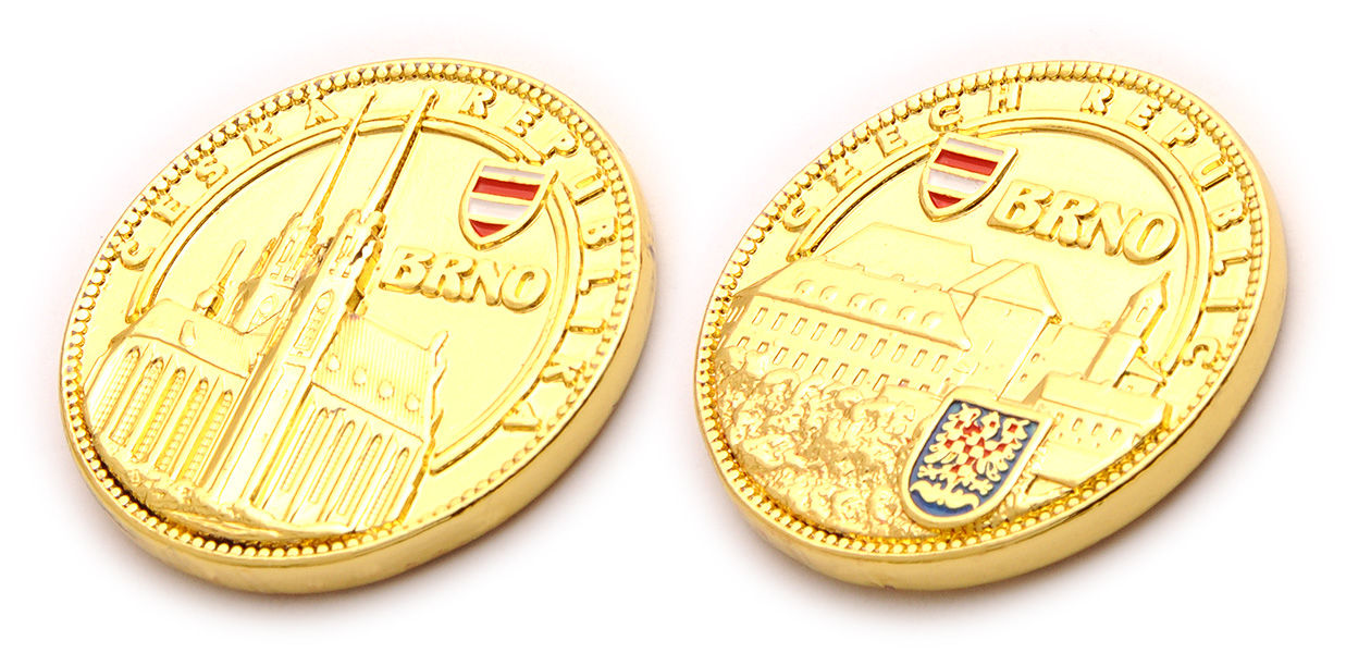 Pamětní mince BRNO gold