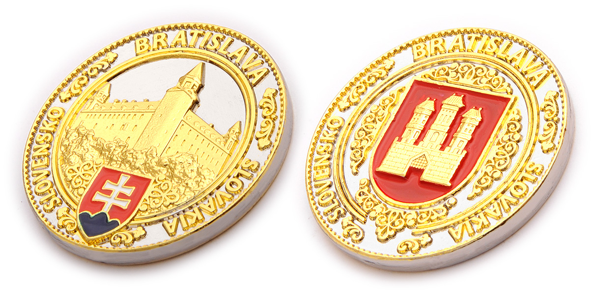 Pamätná minca Bratislava gold+silver