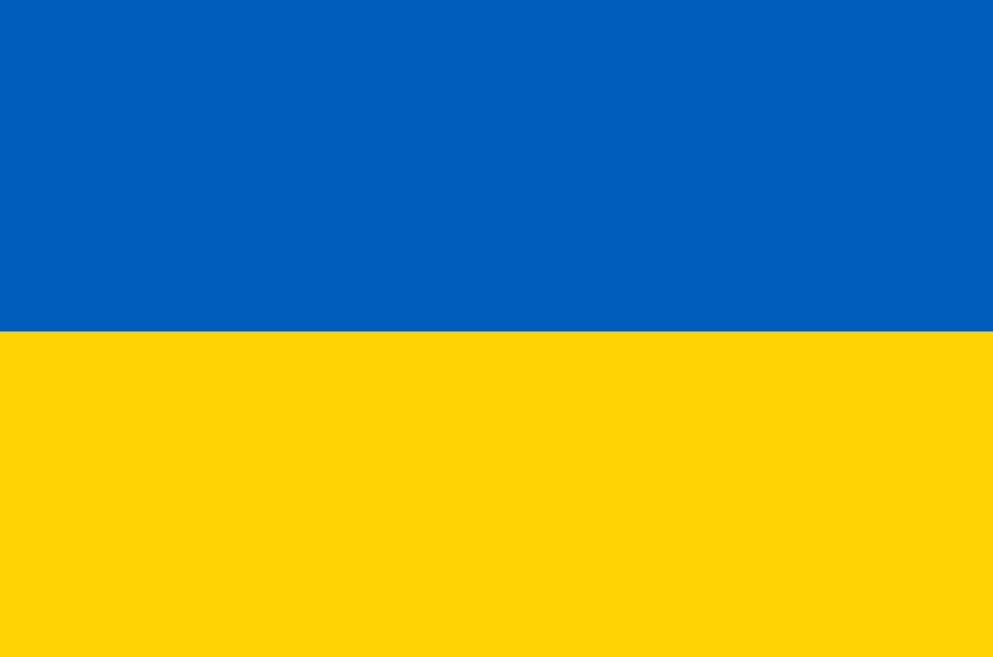 Samolepka ukrajinská vlajka