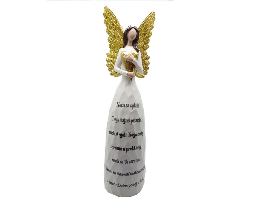 Anjel white+golden wings