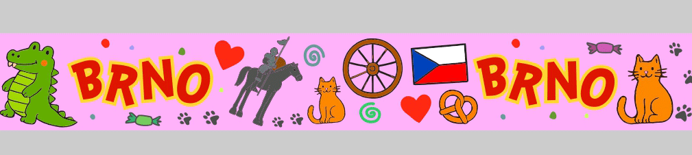 Silikon. náramek pink BRNO