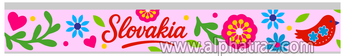 Náramok SLOVAKIA - pink