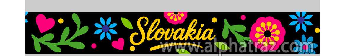 Náramok SLOVAKIA - black